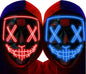 Poptrend LED Light‑Up Halloween Mask – Scary Cosplay Masquerade Mask for Festivals, Parties & Carnival Gifts