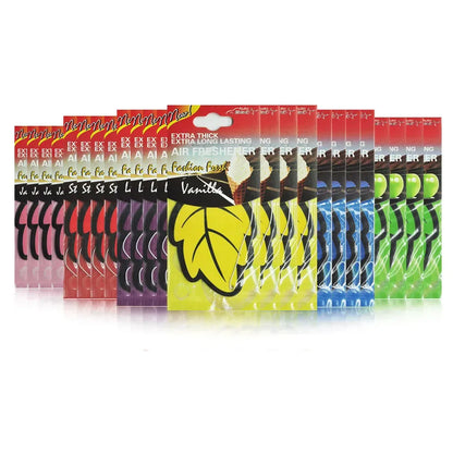 3-60 pieces Car Air Freshener, Natural Scented Tea Paper, Hanging Perfume Fragrance, Leaf Shape, Car Accessories, Interior.