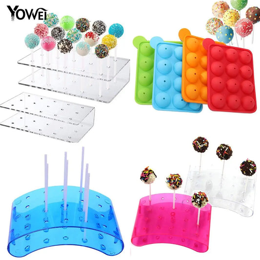 Cake Pop & Lollipop Stand – 15/20‑Hole Display Rack for Baking & Parties