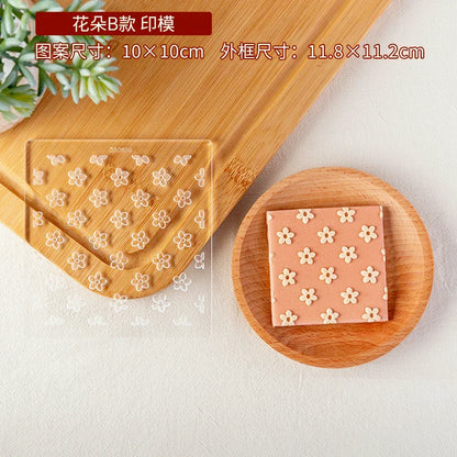 New Plant Flower Cookie Embosser Mould Spring Easter Party Fondant Biscuit Mold Cake Decorating Tools Acrylic Icing Cookie Mould