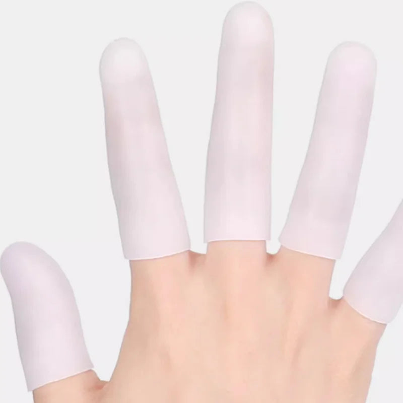 Silicone Finger Protector Sleeve Cover Anti-cut Heat Resistant Finger Sleeves Great Cooking Kitchen Tools
