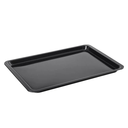 14‑Inch Black Carbon Steel Baking Tray – Bread, Cookies & Oven Use
