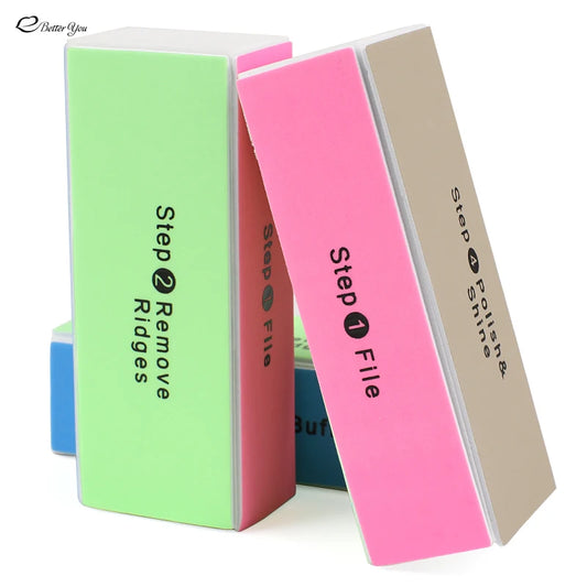 1/2/5Pcs  Nail Sanding Buffing Block Manicure Tool