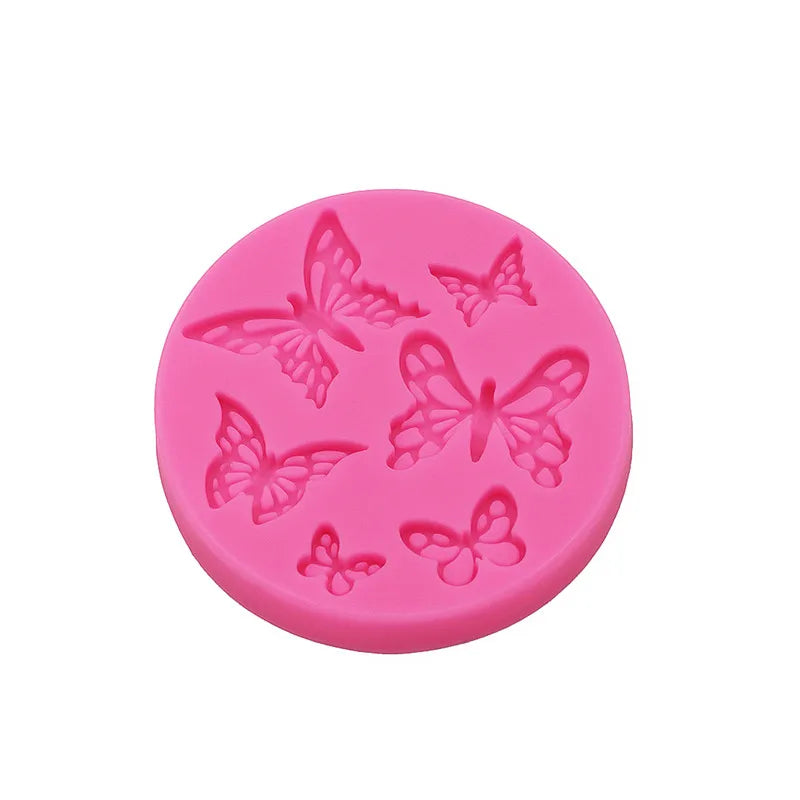 GJ-374 Butterfly Silicone Molds Flip Cake Molds Baking Tools Cake Decoration Chocolate Molds DIY Drip Molds
