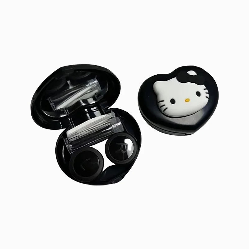 Hello Kitty Portable Contact Lens Case Cartoon Cute Kuromi Kawaii