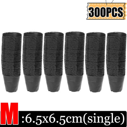 S/M/L/XL Black Seedling Nursery Pots Seed Starting Grow Bag Flower Plant Breathable Container Garden Vegetable Box Cuttings Tool
