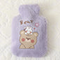 Cute Cartoon Plush Hot Water Bottle: Rabbit and Bear Designs, Velvet, Portable Hand Warmer for Women/Men