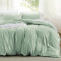 Duvet Cover Queen - Boho Bedding, Tufted Queen Duvet Cover- 3 Pieces Embroidery