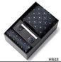Men's  Tie Pocket Squares Necktie Box Set