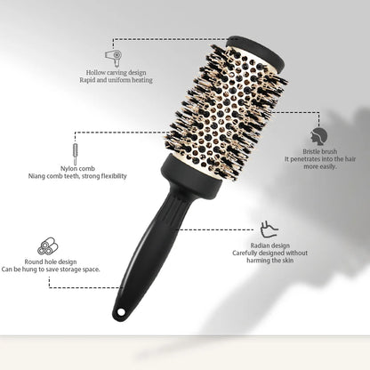 Professional High Temperature Resistant Ceramic Iron Round Comb