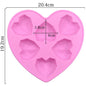Silicone Diamond Love Baking Mold Set Letter Number Molds 1/6/8 Cavity Heart Mousse Pastry Cake Chocolate Soap Candle Mould