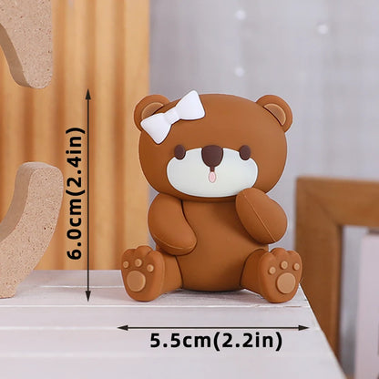 New Hot Air Balloon Cake Decoration Pink Blue Bear Cake Topper for Boy Girl Baby Shower Kids Happy Birthday Party Supplies Gifts