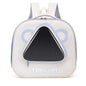 Cat backpack, outing schoolbag, double-shoulder pet bag, cat for travel, dog and cat supplies, transparent large-capacity portab