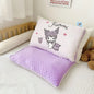 Sanrio Cartoon Hello Kitty Cinnamoroll Kuromi My Melody Autumn and Winter Plush Double-sided Pillowcase Children's Bedding Gift