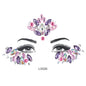 3D Sexy Face Tattoo Crystal Stickers Temporary Tattoos Glitter Fake Tattoo Rhinestones Masquerade Women Party Face Jewels Tattoo