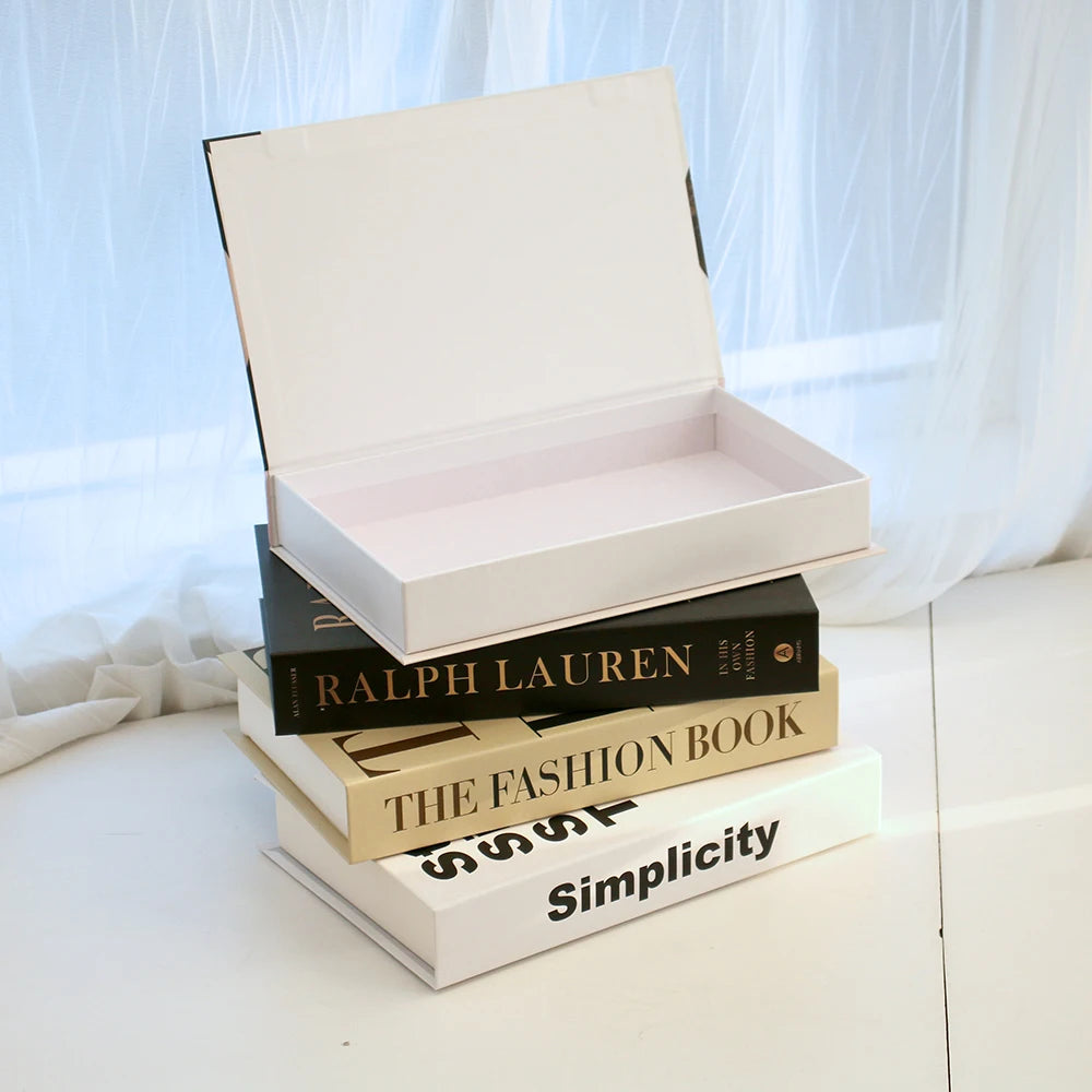 Luxury Fake Fashion Home Decor Prop Table Books