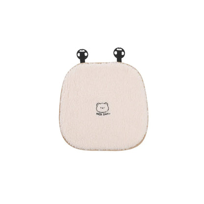 Furry Anti Slip Car Warm Seat Cushion Cartoon Soft Winter Seat Cushion Universal Plush Bear Car Cushion Interior Accessories