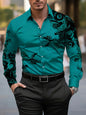 Men’s Casual Long Sleeve Button‑Up