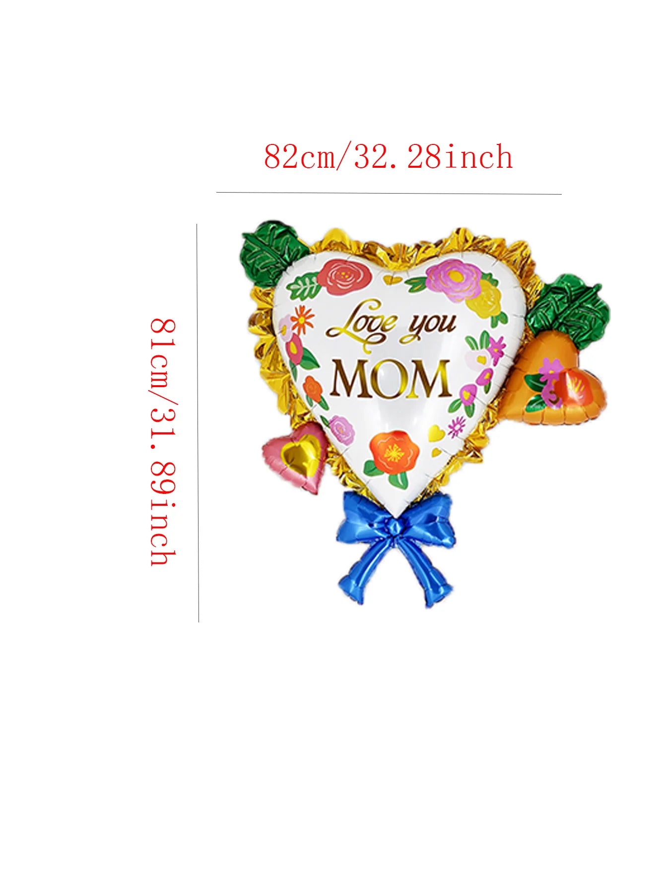 Mother's Day Decorations Balloons I Love You Mom Happy Mother's Day Aluminum Film Balloons Mothers Gifts