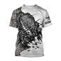 Men’s 3D Scorpion Print T‑Shirt – Summer Casual Oversized Tee