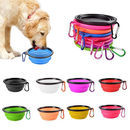 Pet Portable Collapsible Silicone Water Bowl