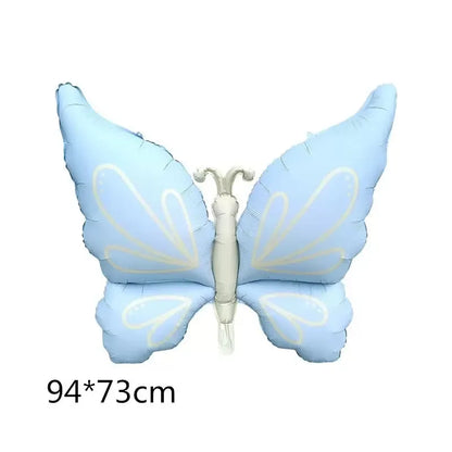 New 3D Butterfly Aluminum Film Balloon Forest Princess Style Children's Birthday Party Decoration Dreamy Wedding Decoration Cart