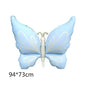 New 3D Butterfly Aluminum Film Balloon Forest Princess Style Children's Birthday Party Decoration Dreamy Wedding Decoration Cart