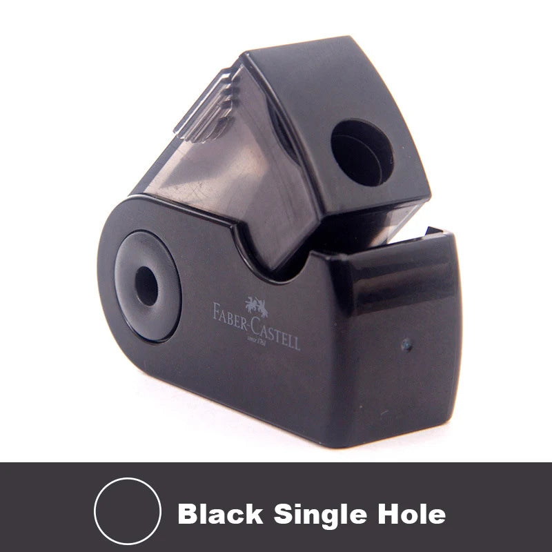 Mini Pencil Sharpener Single Double Hole Black/Red/Blue