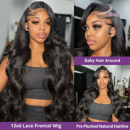 30–40" Body Wave HD Lace Wig – 13x6, 13x4, 4x4, 5x5 & 360 Pre‑Plucked Brazilian Human Hair Lace Front for Women