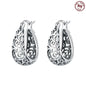 925 Sterling Silver Hoop Earrings Simple Sleeping Cat Earrings For Engagement Wedding Party Birthday Jewelry Gift