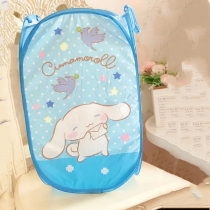 Sanrio Laundry Basket Hello Kitty Kuromi Mymelody Cinnamoroll Animation Peripheral - Foldable Clothes Storage