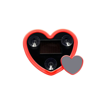 Solar Heart‑Shaped Car Neon Light – Wireless LED Ambient Lamp with Suction Cup & USB Recharge