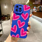 Love Heart Soft Silicone Phone Case For iPhone 16 15 14 Pro Max Plus 11 12 13 Pro Plus X XS XR Shockproof Cover
