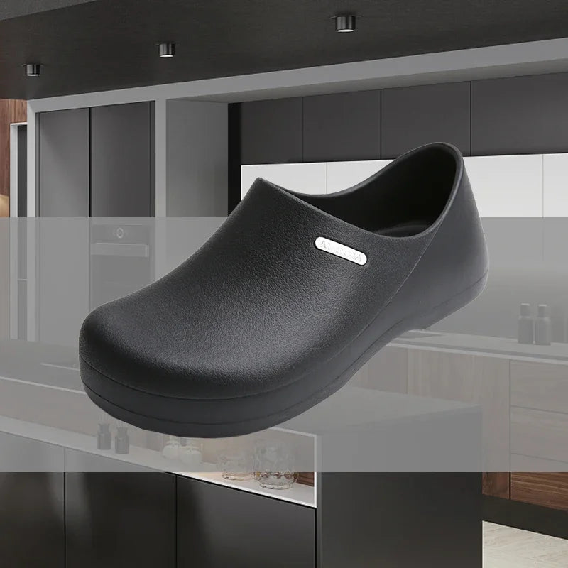 High Quality White Chef Shoes for Men Hotel Restaurant Kitchen Waterproof Work Shoes Catering Anti-Slip EVA Cook Waiter Shoess
