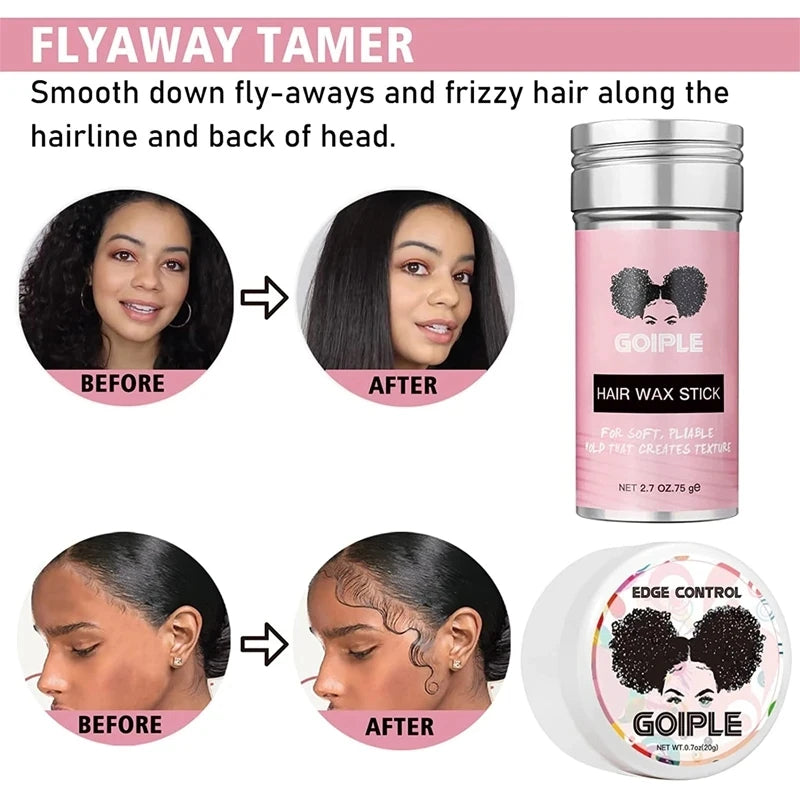 Melting Spray for Lace Front Invisible Wig Glue Waterproof Bond Adhesive Remover Edge Control Gel Wax Stick Wig Caps Styling Kit