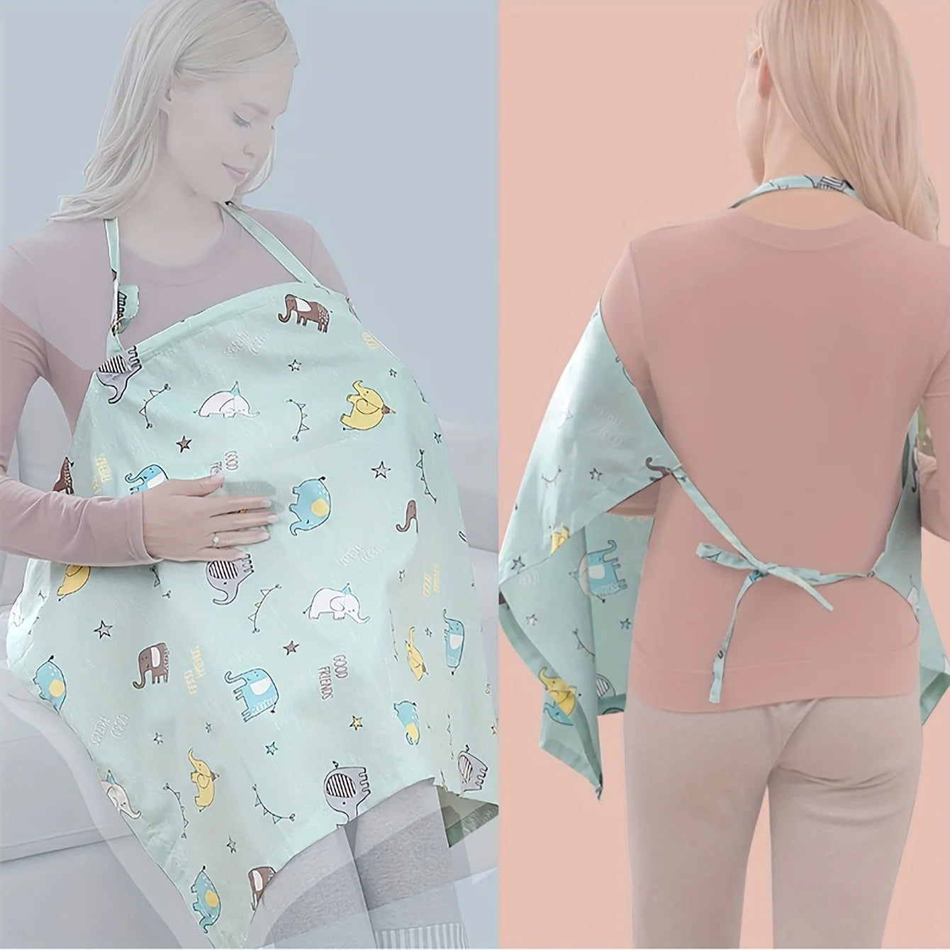 Maternity Nursing Cover Scarf, Baby Stroller,Car Seat Cover,Lightweight & Breathable Nursing Apron for Breastfeeding