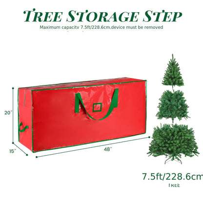 9ft Extra-Large Christmas Tree Storage Bag - Waterproof Durable PVC With Dual Zipper & Sturdy Handles | 24-hour Shipping