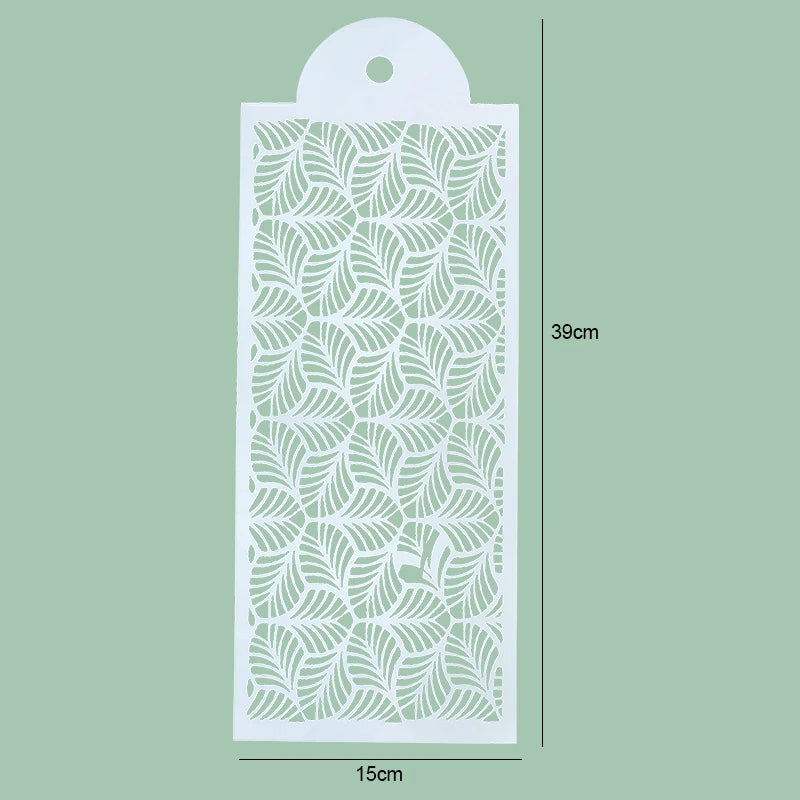 FAIS DU Fondant Cake Mesh Stamps Stencils For DIY Craft Making Wedding Cake Design Plastic Spray Template Cookie Painting Mold