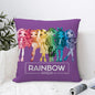 R-Rainbow High Doll Pillow Case Sofa Decorative Home Double-sided Print Plush Square Throw Pillow Covers Cushion Decor Cover