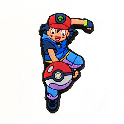 Pokemon Shoe Charms – Gengar, Squirtle & Anime PVC Sandal Buckles for Kids