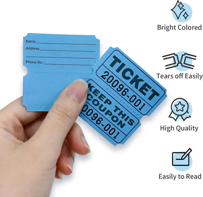 L LIKED Raffle Tickets Double Rolls 1000 per Roll 50/50 Raffle Tickets for Events, Entry, Class Reward, Prizes