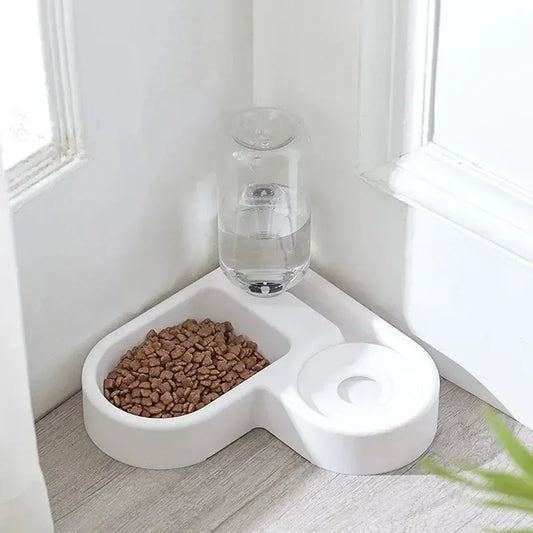 1pcs Dog and Cat Double Bowl Pet Feeder