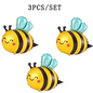 Large Bee & White Daisy Foil Balloon for Kids’ Party Décor
