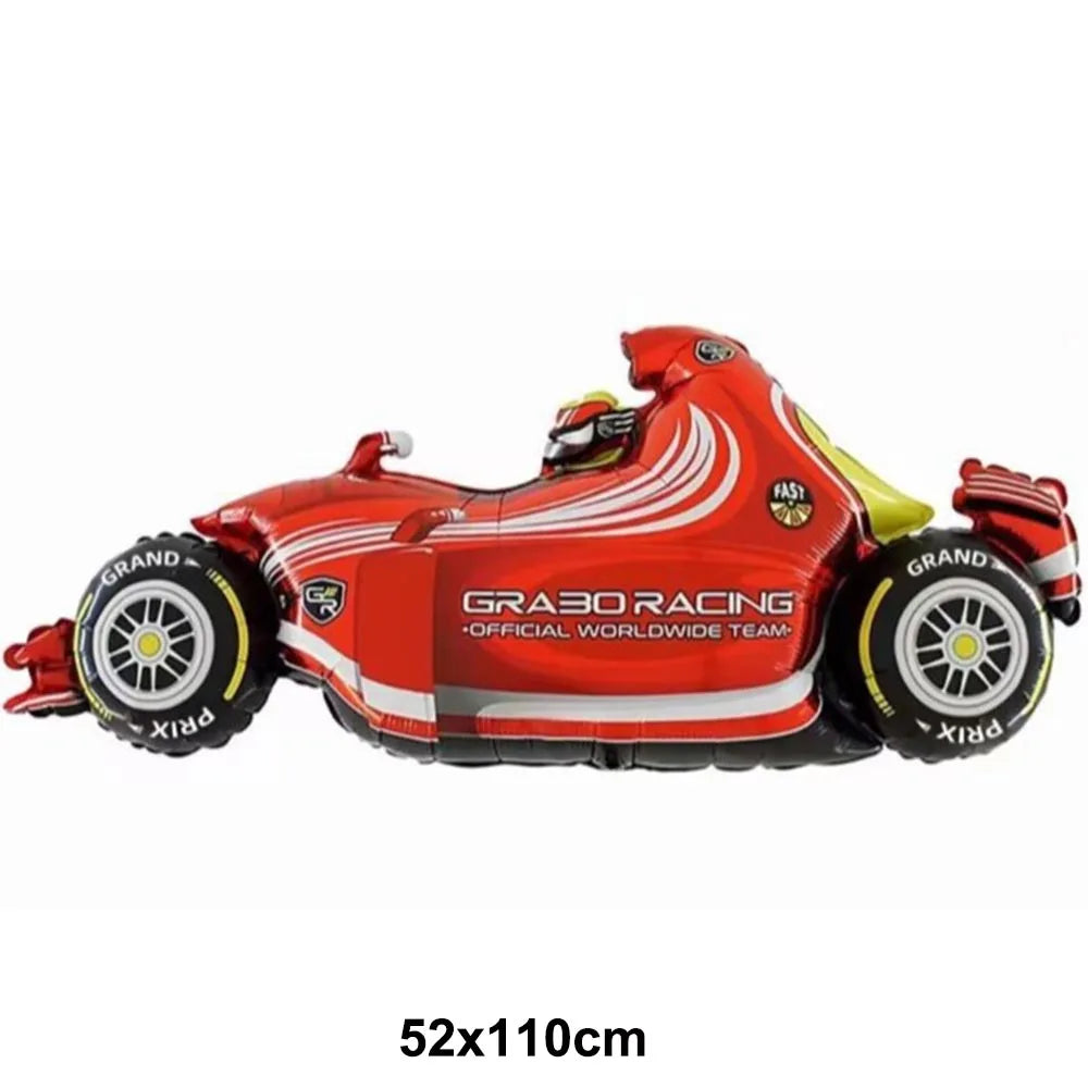 1pc Large Transportation Balloon Racing Balloon Fire Truck Ambulance School Bus Excavator Motorcycle Balloon for Boys Birthday