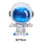 Large Standing Astronaut Balloon Rocket Balloon Outer Space Galaxy Theme Birthday Party Decoration