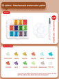 12/20/24/60 Color Solid Watercolor Paint Set -Metallic Glitter Pearlescent Pigments