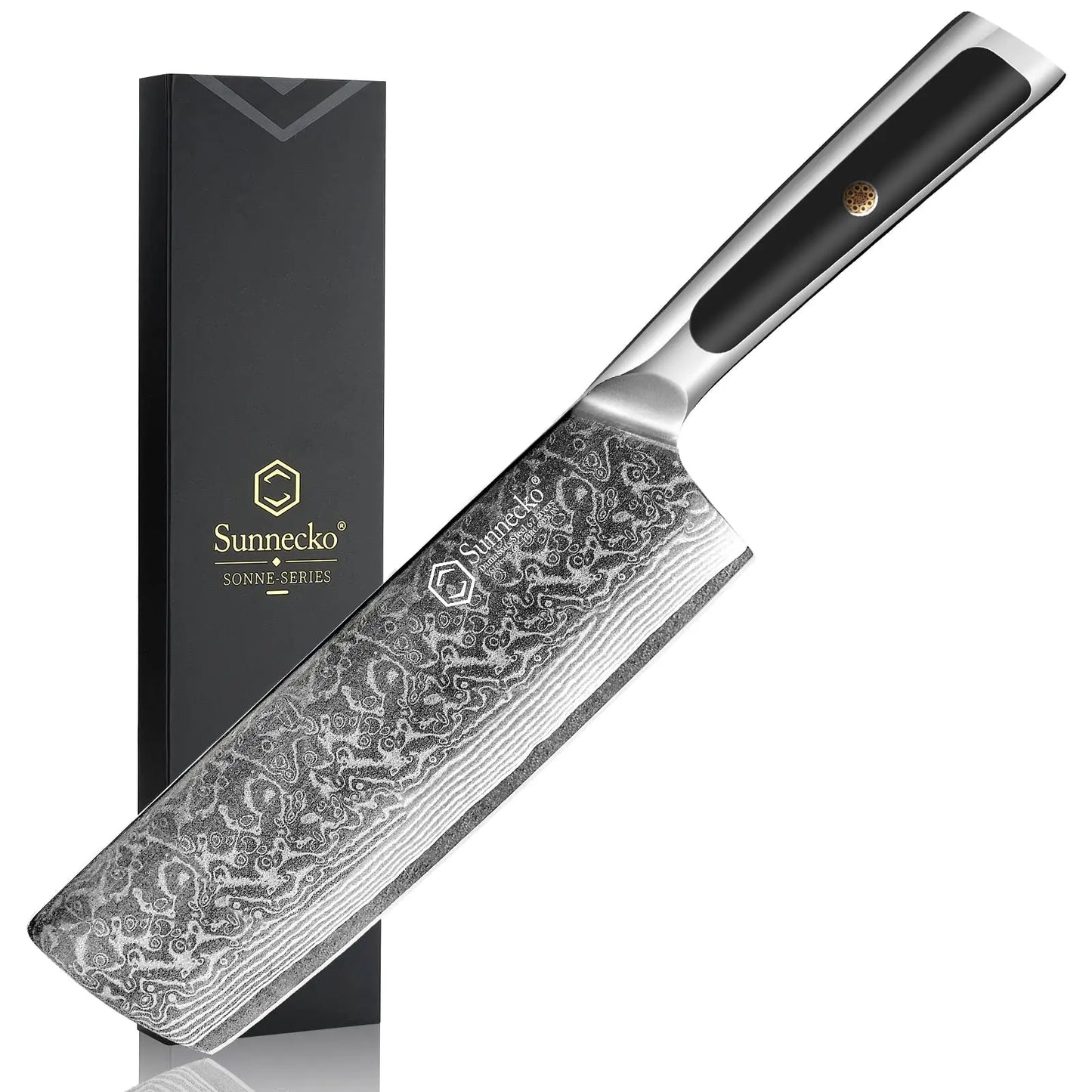 Sunnecko Damascus Chef Knife Set – 1–7 PCS High Carbon VG10 Steel Ultra‑Sharp Kitchen Knives