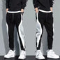 Men's Sports Pants Spring Loose Fitting Leggings Patchwork Running Training Casual Pants