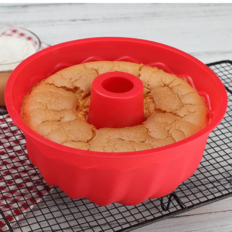 Silicone Cake Mold Round Shape Oven Cake Mold Silicone Bread Pan 12 Holes Muffin Cupcake Baking Pans Resin Molds