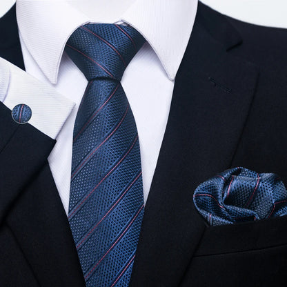 Silk Tie Pocket Squares Necktie Suit Accessories
